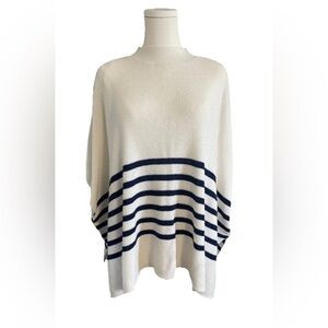 J. crew Striped Navy and White Women's Sweater